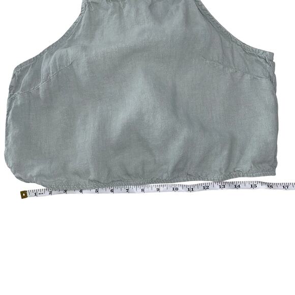 Linen Backless Tank by ZARA in Sage Green - Picture 7 of 7